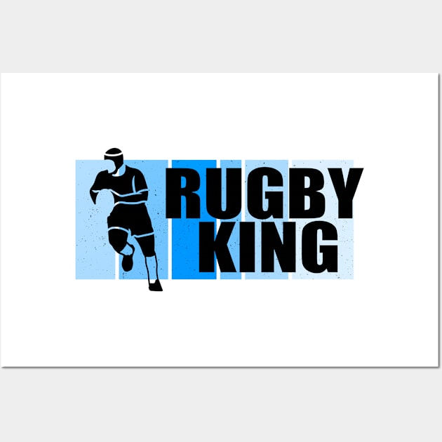 Rugby King Wall Art by Jabinga